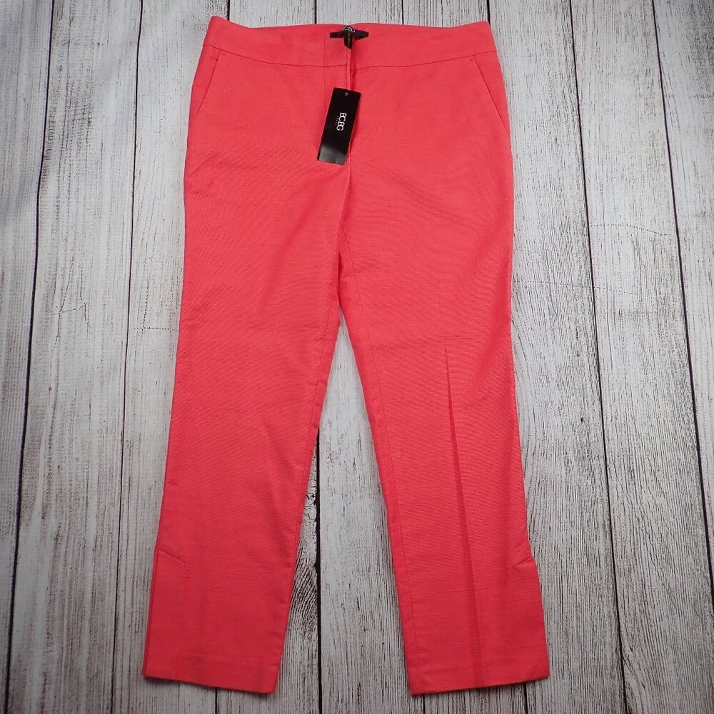 BCBG Maxazria Women's 6 Cotton Blend Crop Capri Trousers